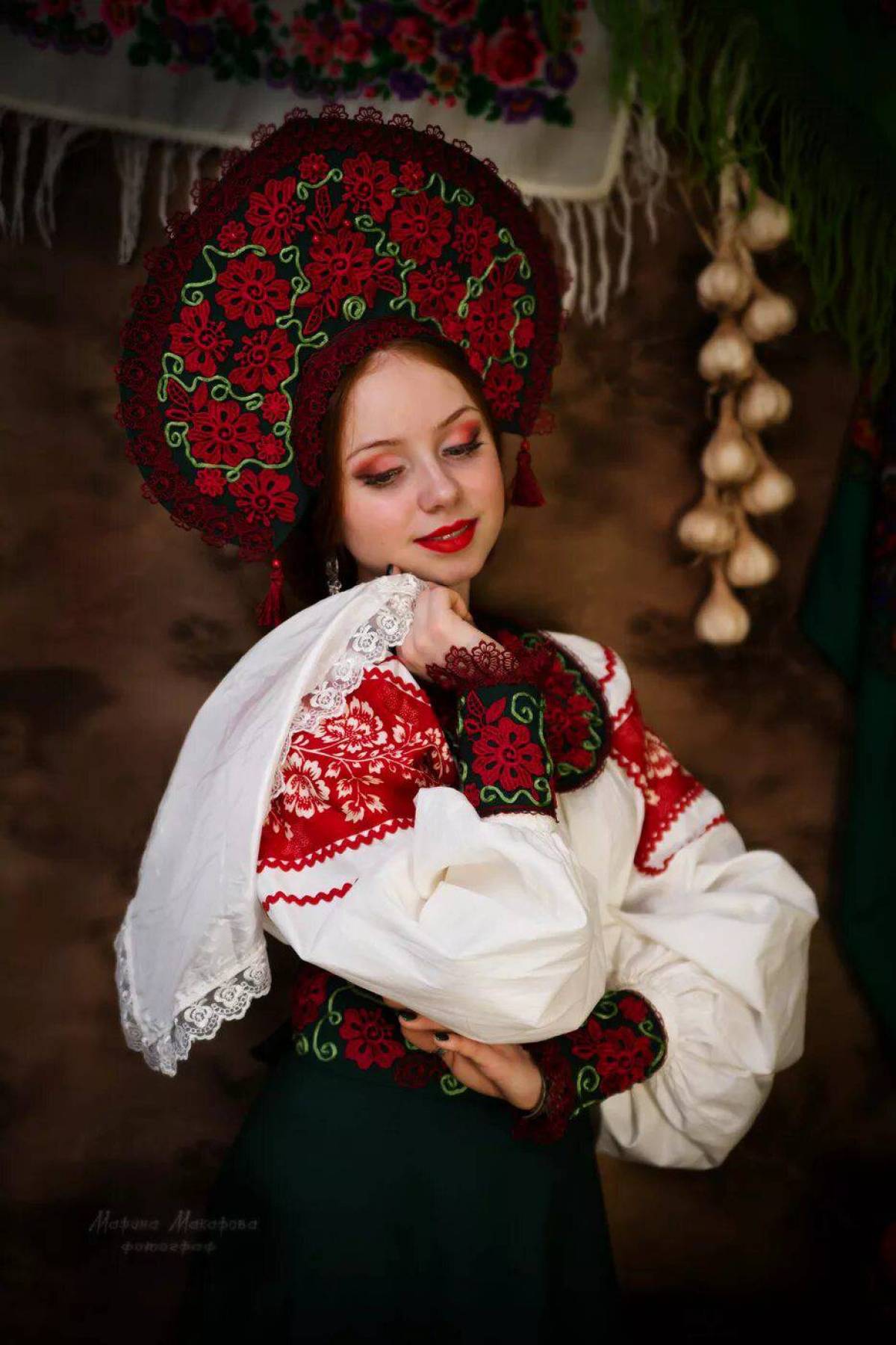 Women in Slavic costumes underwear in Majuro