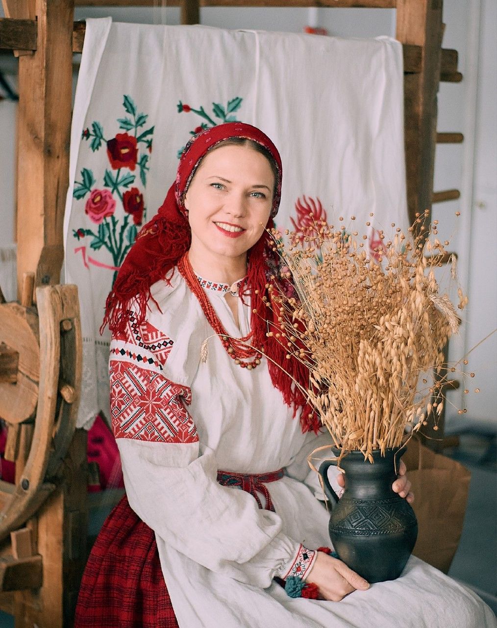 Women in Slavic costumes in Majuro