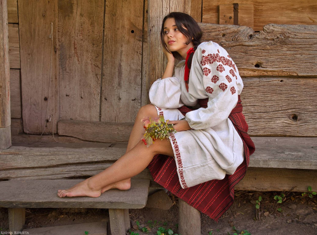 Women in Slavic costumes in Majuro