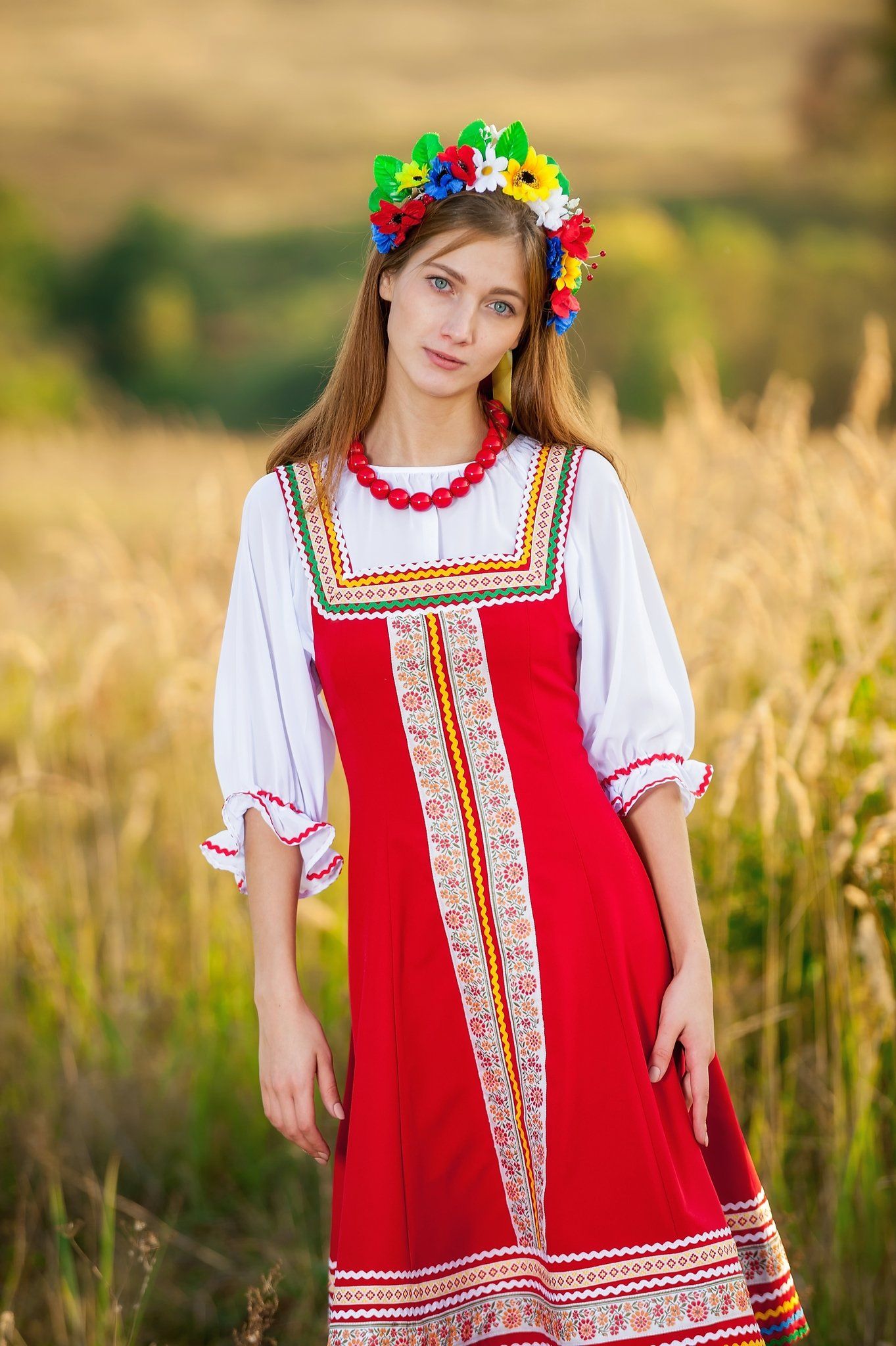 Women in Slavic costumes in Majuro