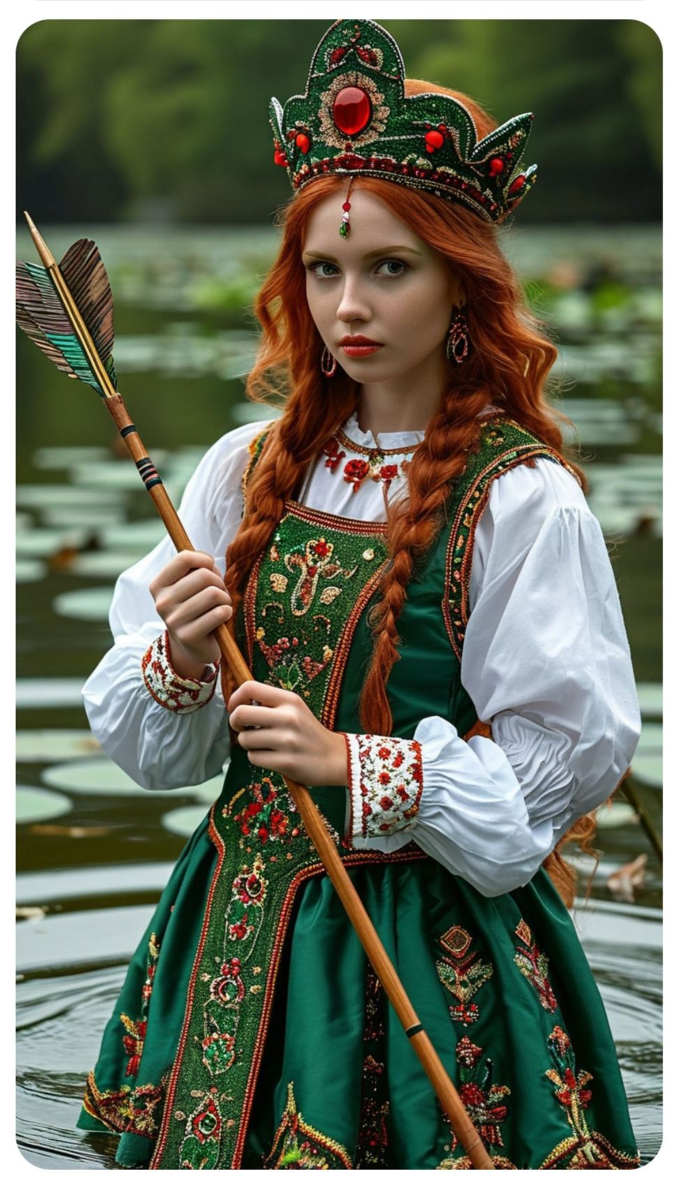 Nude girl Girls in Slavic costumes in Majuro